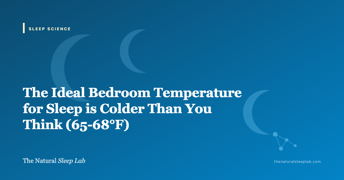 The Ideal Bedroom Temperature for Sleep is Colder Than You Think (65-68°F) — The Natural Sleep Lab illustrated guide