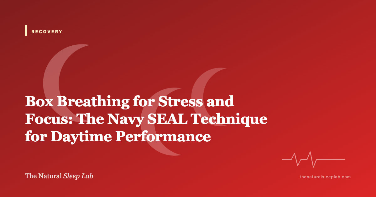 Box Breathing for Stress and Focus: The Navy SEAL Technique for Daytime Performance — The Natural Sleep Lab illustrated guide