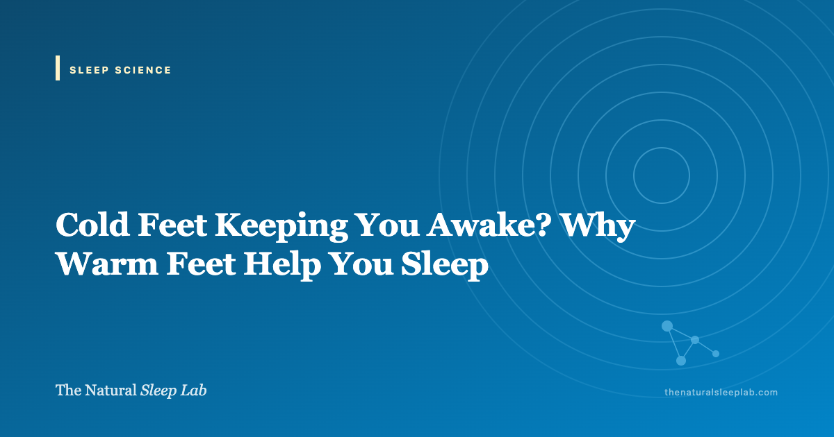 Cold Feet Keeping You Awake? Why Warm Feet Help You Sleep — The Natural Sleep Lab illustrated guide