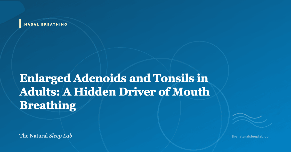 Enlarged Adenoids and Tonsils in Adults: A Hidden Driver of Mouth Breathing — The Natural Sleep Lab illustrated guide