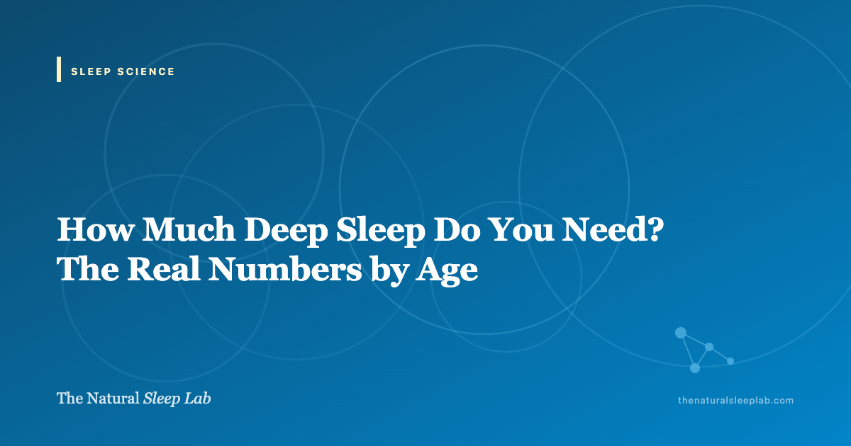 How Much Deep Sleep Do You Need? The Real Numbers by Age — The Natural Sleep Lab illustrated guide