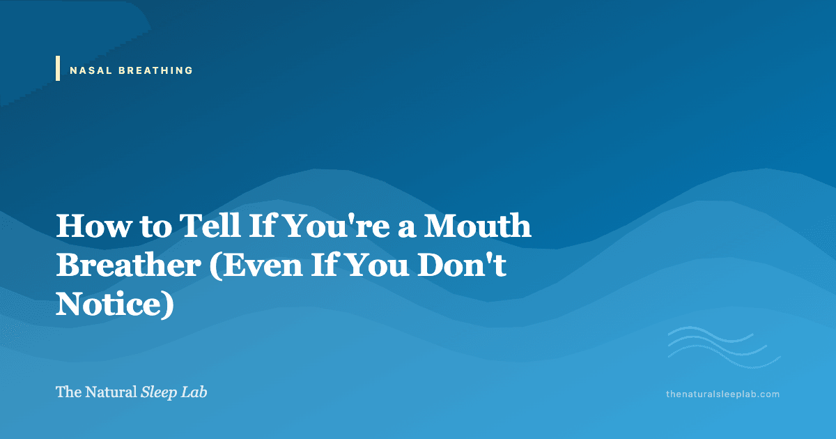 How to Tell If You're a Mouth Breather (Even If You Don't Notice) — The Natural Sleep Lab illustrated guide