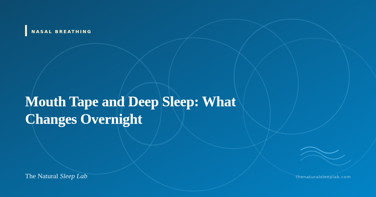 Mouth Tape and Deep Sleep: What Changes Overnight — The Natural Sleep Lab illustrated guide