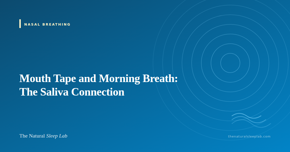 Mouth Tape and Morning Breath: The Saliva Connection — The Natural Sleep Lab illustrated guide